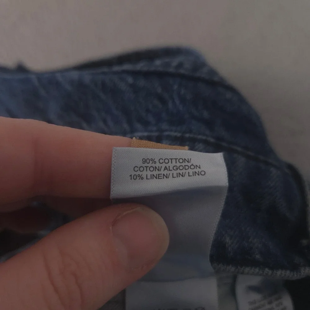 Lucky‎ Brand Jeans Mens 38x32 Blue 363 Vintage Straight Cotton Linen Denim Pants